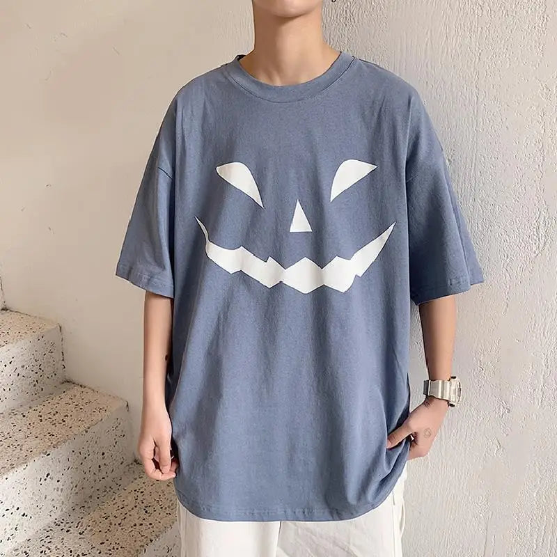 NEXT STREET Oversized Print Tech TEE