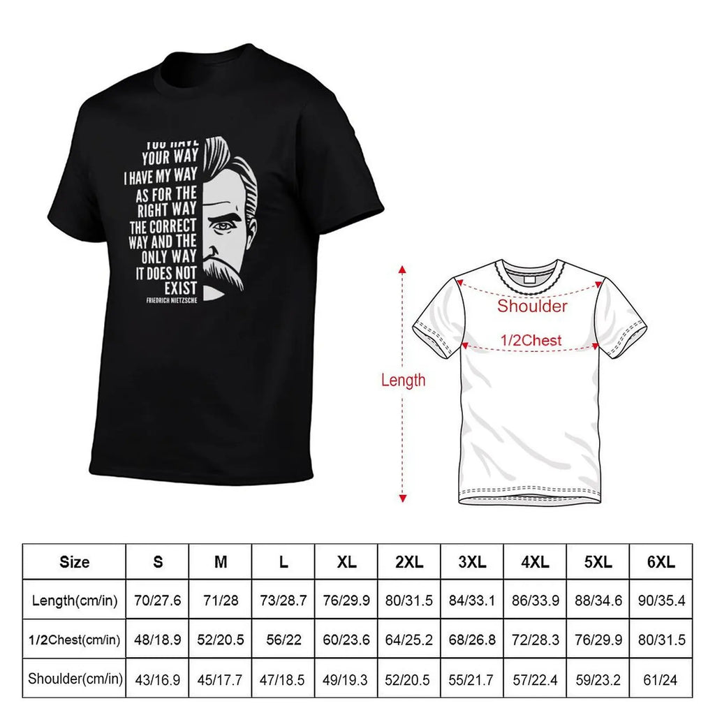 NEXT STREET Nietzsche Quote Tech TEE
