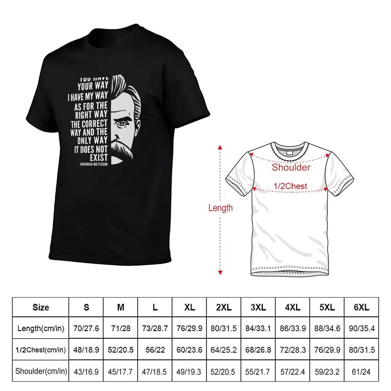 NEXT STREET Nietzsche Quote Tech TEE