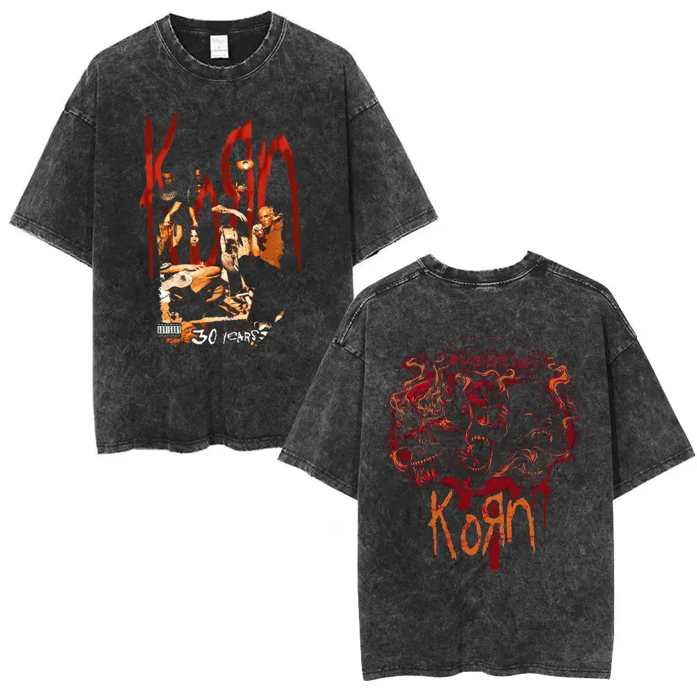 NEXT STREET Korn Distressed Tour TEE