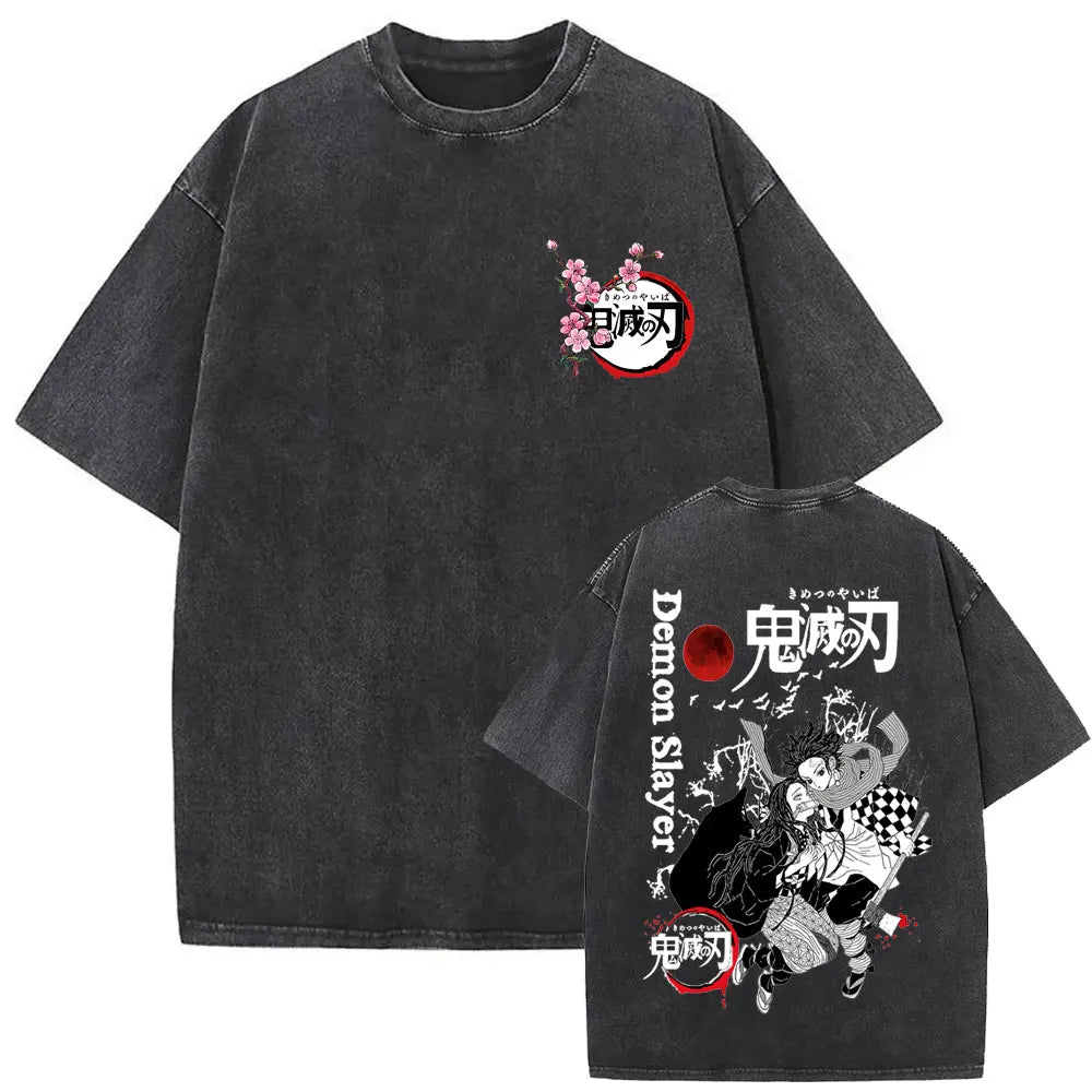 NEXT STREET Washed Demon Slayer TEE