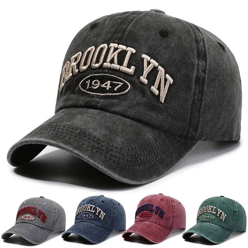 NEXT STREET Washed Script Baseball Hat