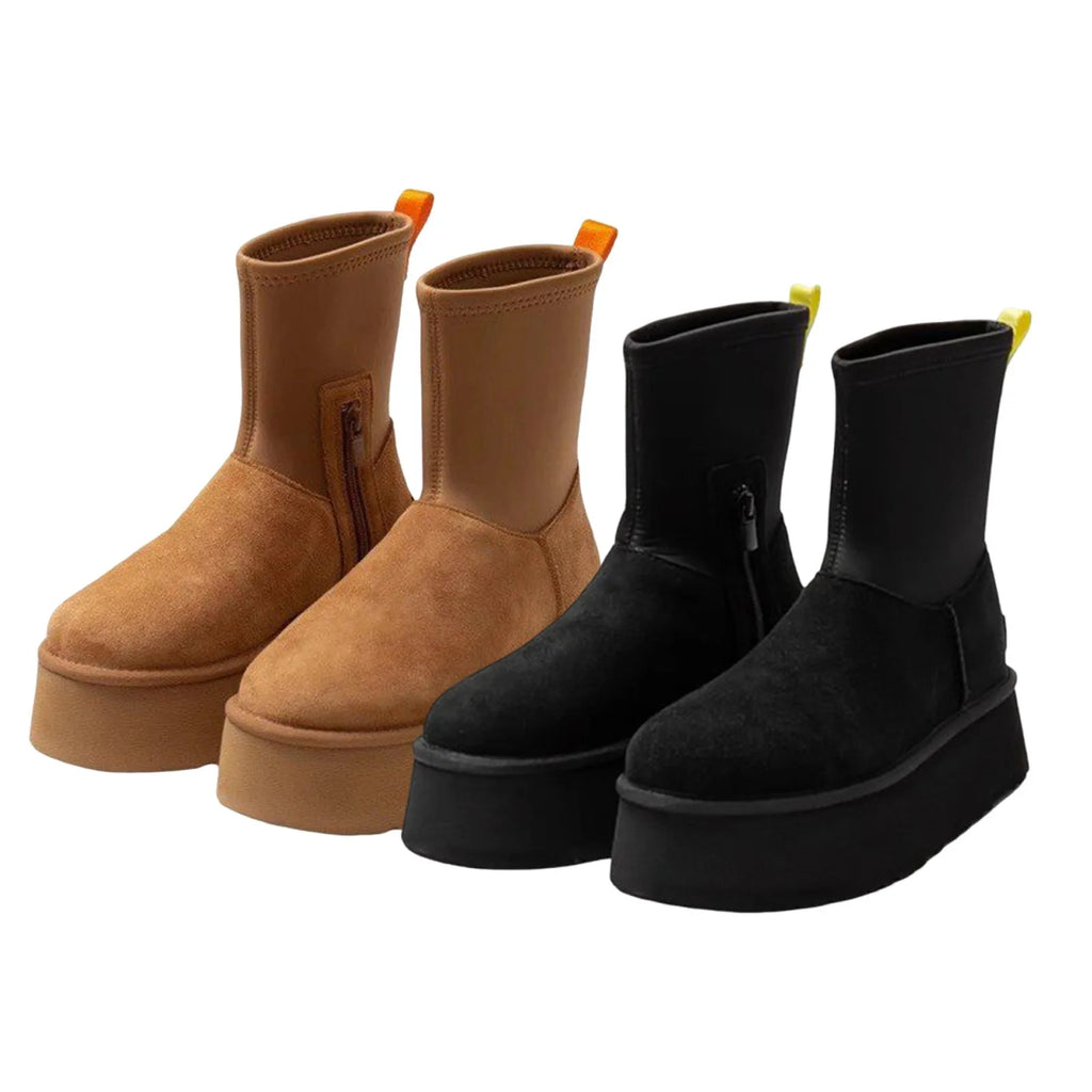 NEXT STREET Velvet Ankle Snow Boots