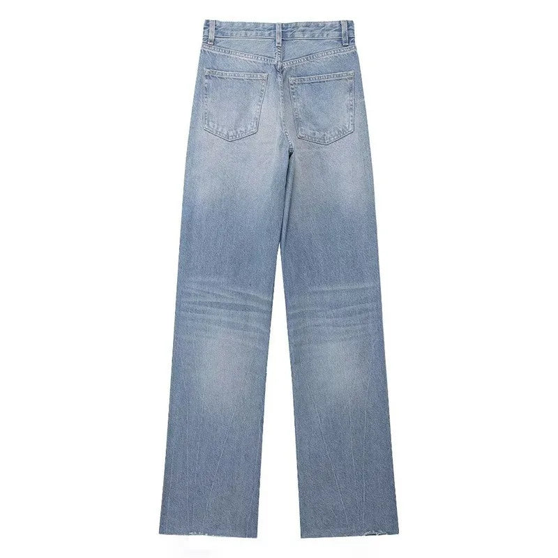 NEXT STREET Worn High Waist Jeans