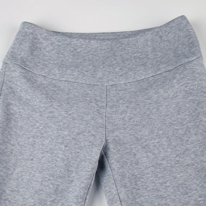 NEXT STREET Slim Low-Waist Flare Jogging Pant