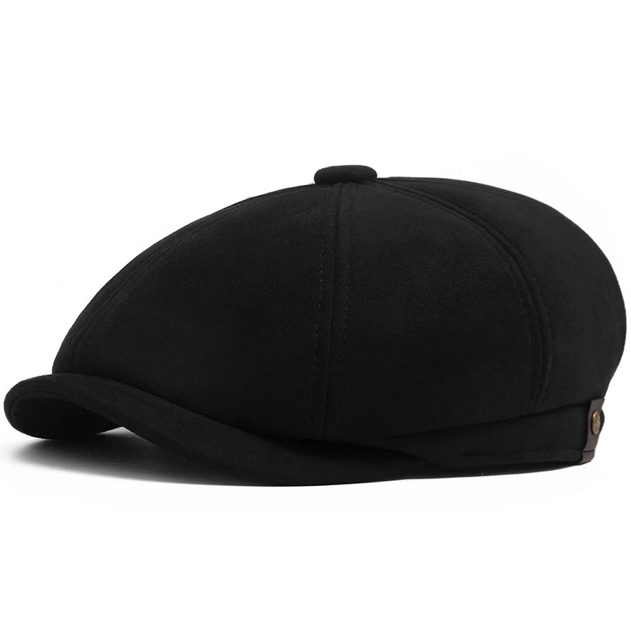 NEXT STREET Suede Retro Newsboy Hat