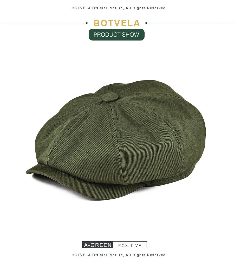NEXT STREET Twill Retro Newsboy Hat 003