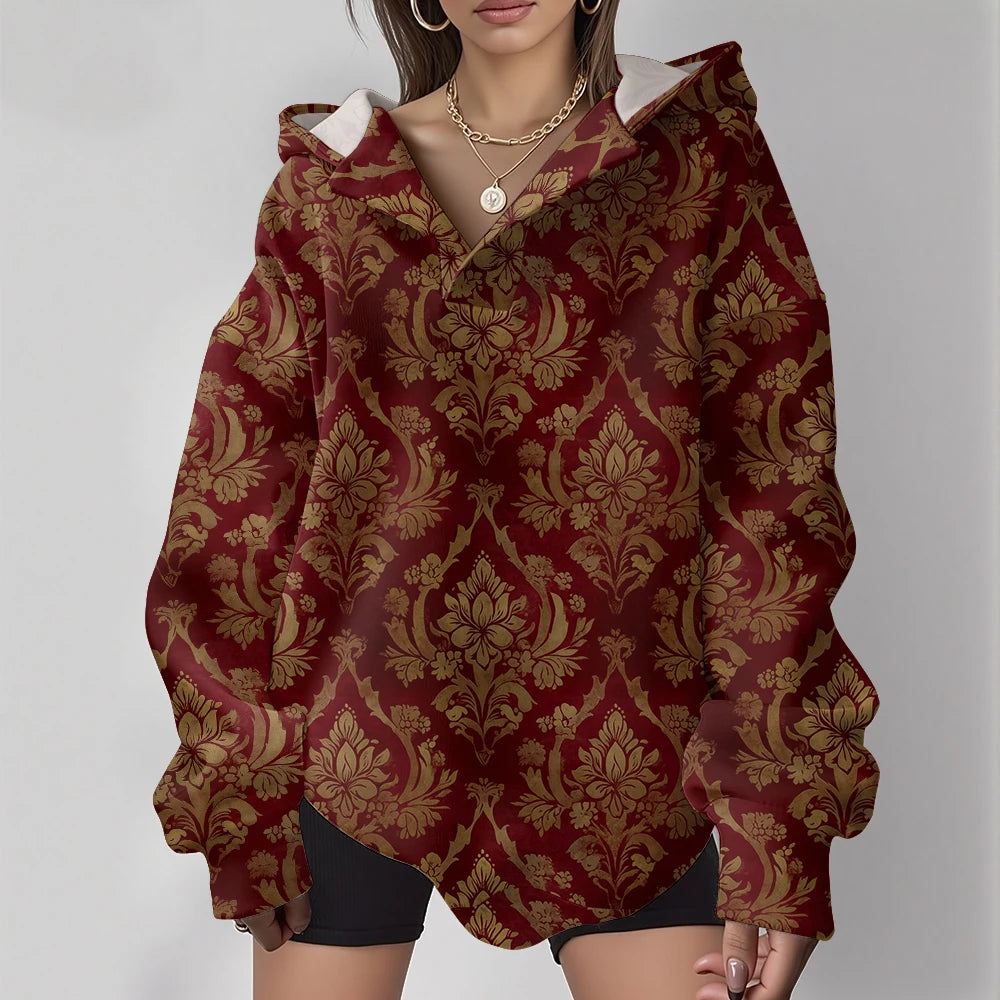 NEXT STREET Totem Y2K Oversized Hoodie