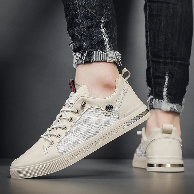 NEXT STREET White Flux Skate Sneakers