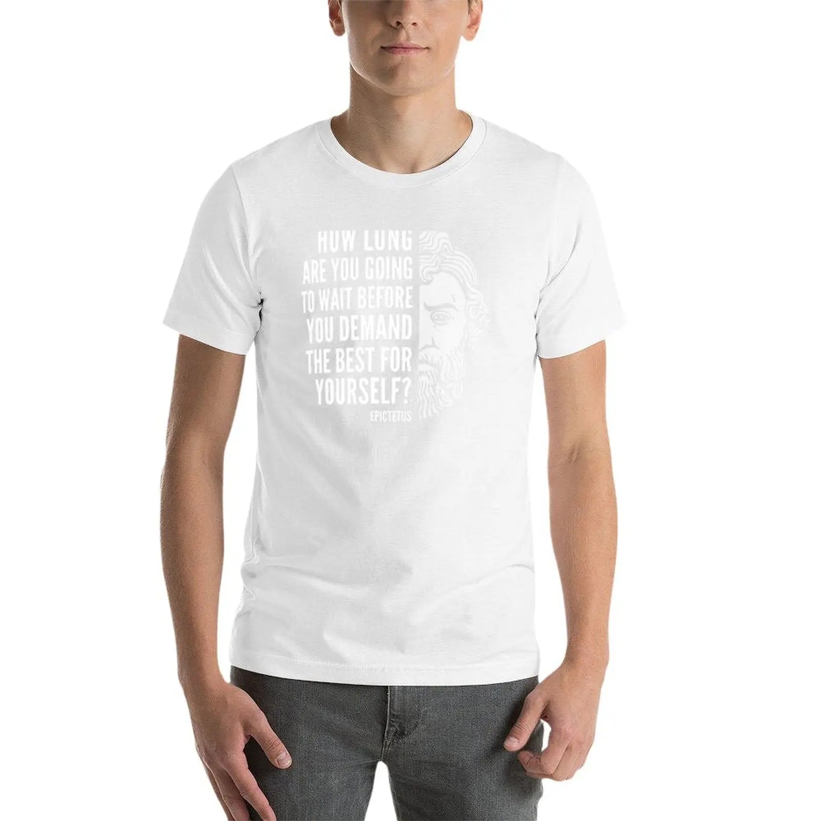 NEXT STREET Epictetus Quote Tech TEE