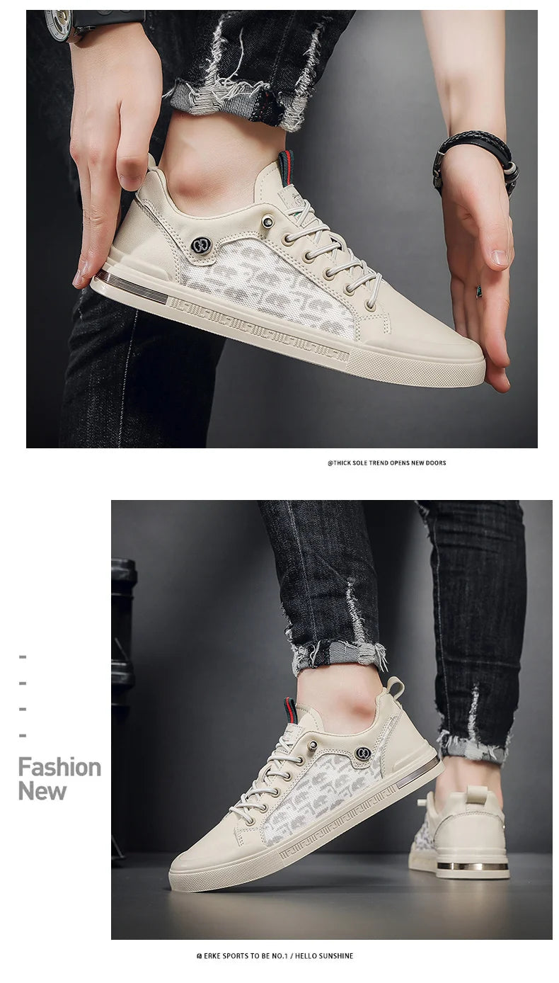 NEXT STREET White Flux Skate Sneakers