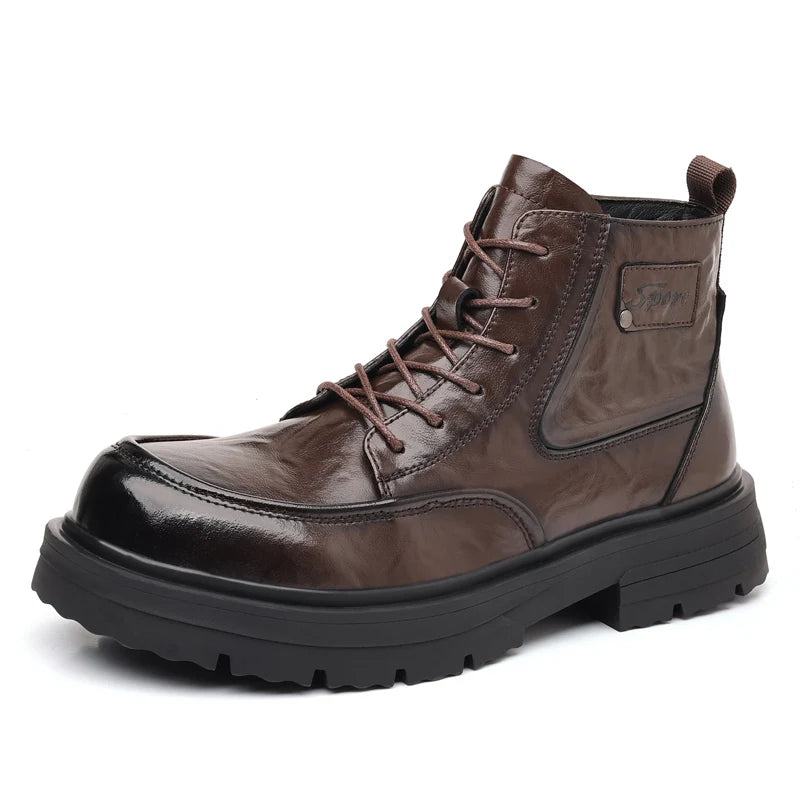 NEXT STREET Autumn Workwear Leather Boots
