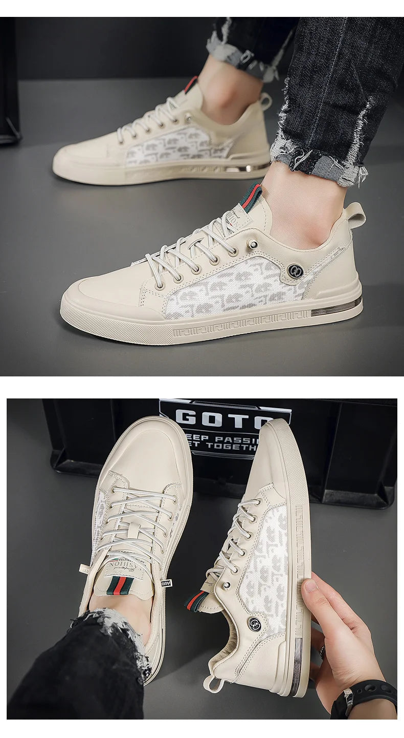 NEXT STREET White Flux Skate Sneakers