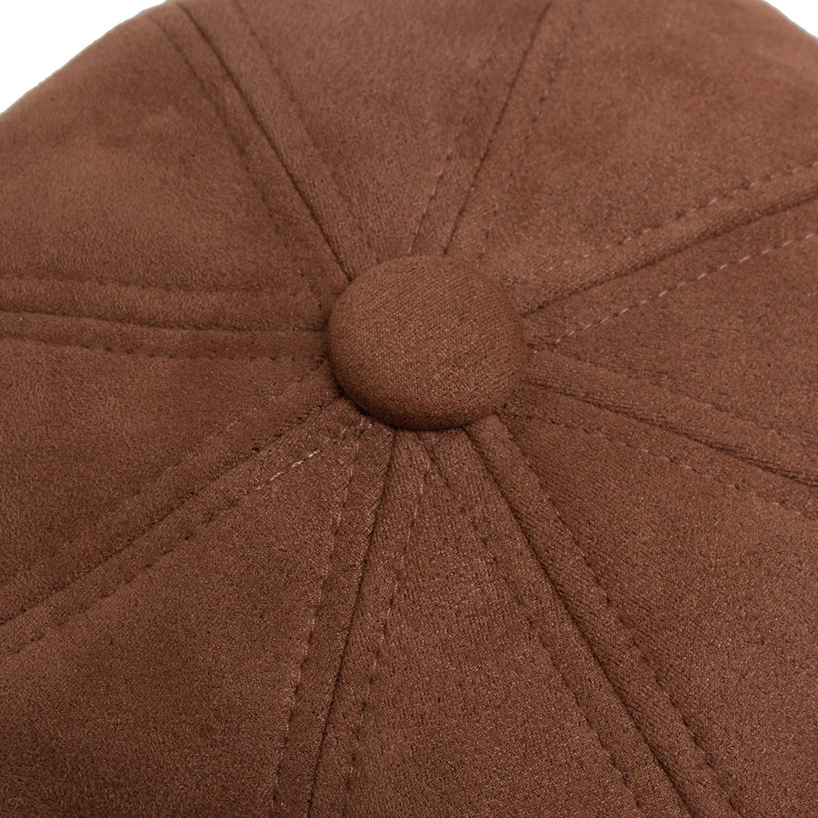 NEXT STREET Suede Retro Newsboy Hat
