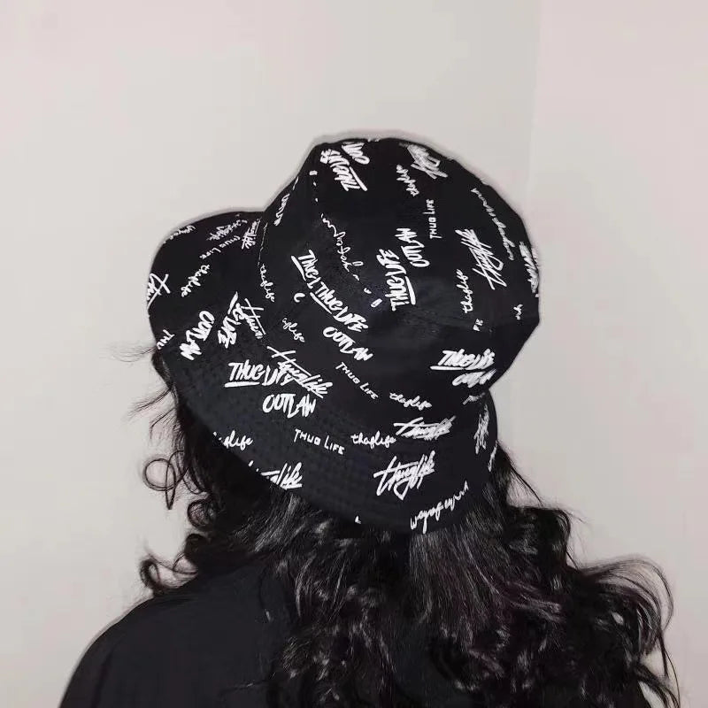 NEXT STREET Reversible Graffiti Bucket Hat