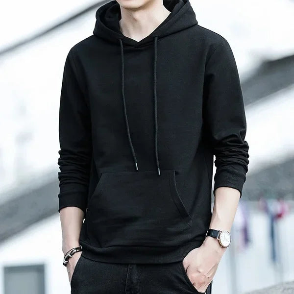 NEXT STREET Solid Fleece Hoodie