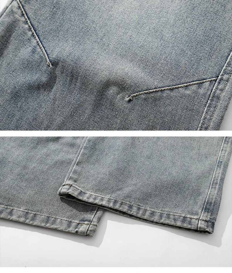 NEXT STREET Wide Leg Distressed Jeans