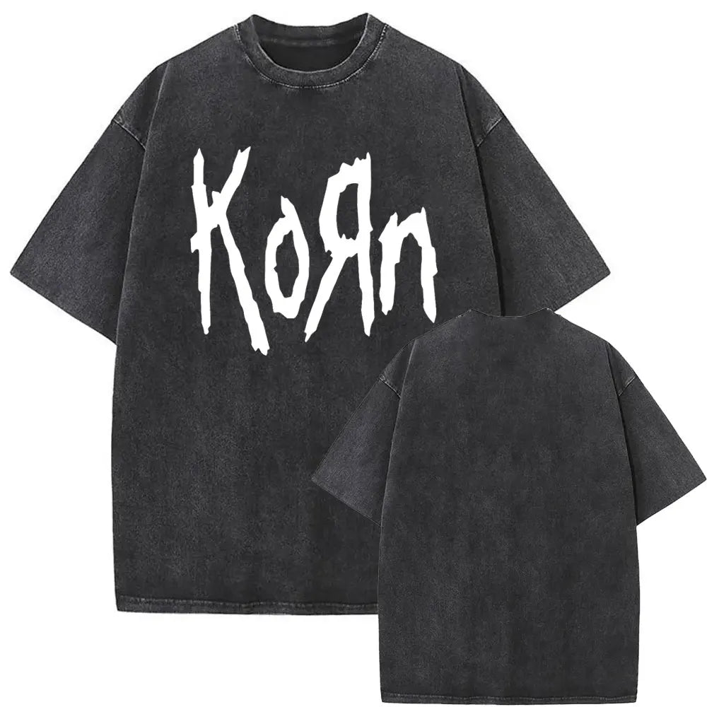 NEXT STREET Vintage Korn Graphic TEE