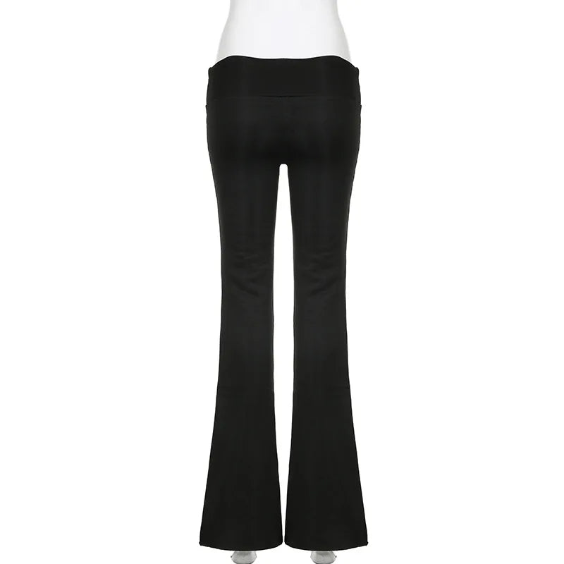 NEXT STREET Slim Low-Waist Flare Jogging Pant