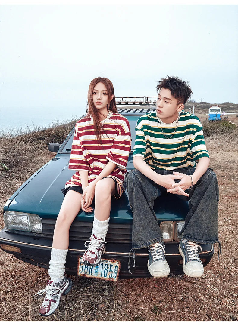 NEXT STREET Neo-Stripe TEE