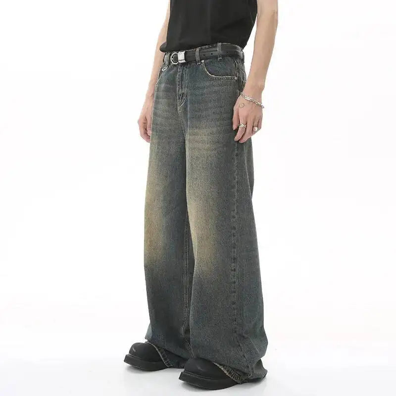 NEXT STREET Old Blue Wide-Leg Jeans