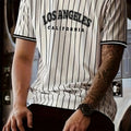 NEXT STREET LA Stripe Tech TEE
