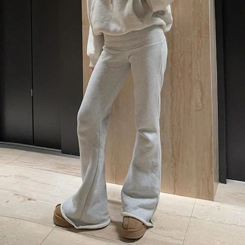NEXT STREET Slim Low-Waist Flare Jogging Pant