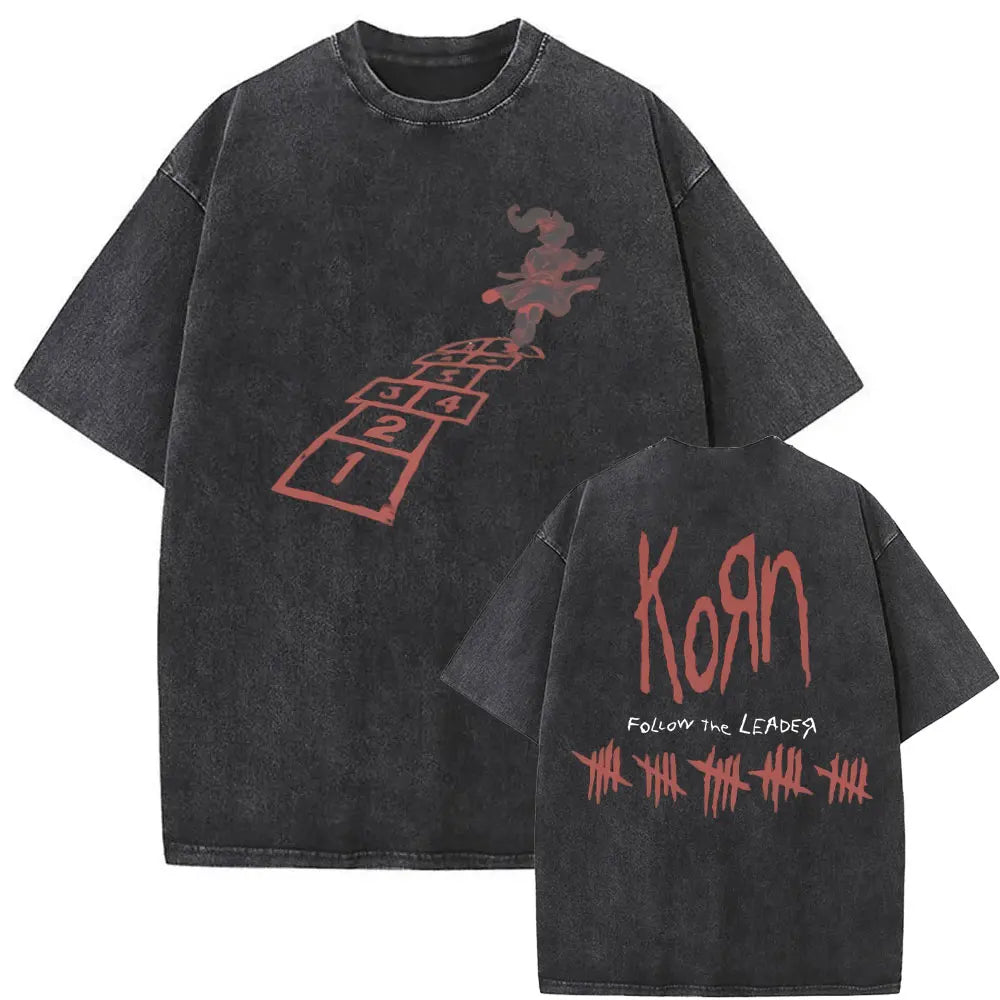 NEXT STREET Vintage Korn Graphic TEE