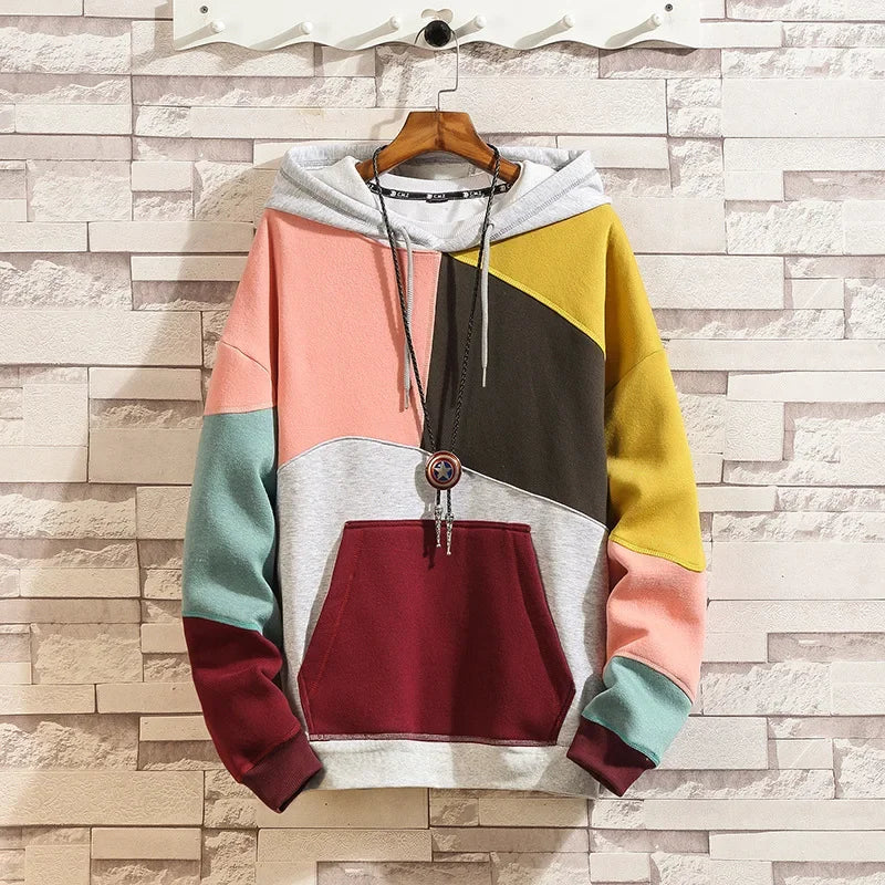 NEXT STREET Patchwork Velocity Hoodie