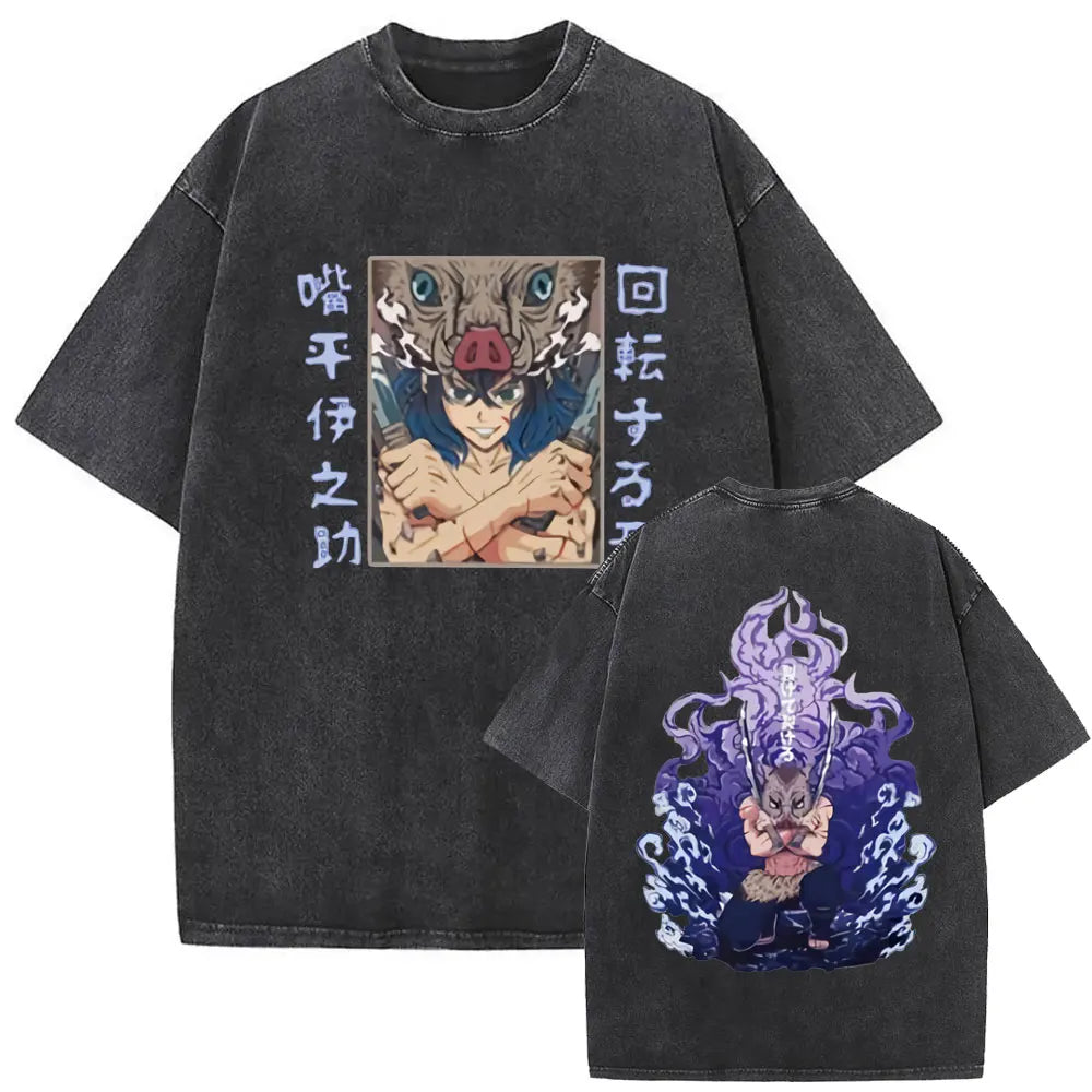 NEXT STREET Washed Demon Slayer TEE