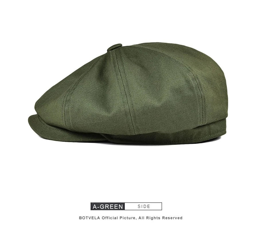 NEXT STREET Twill Retro Newsboy Hat 003