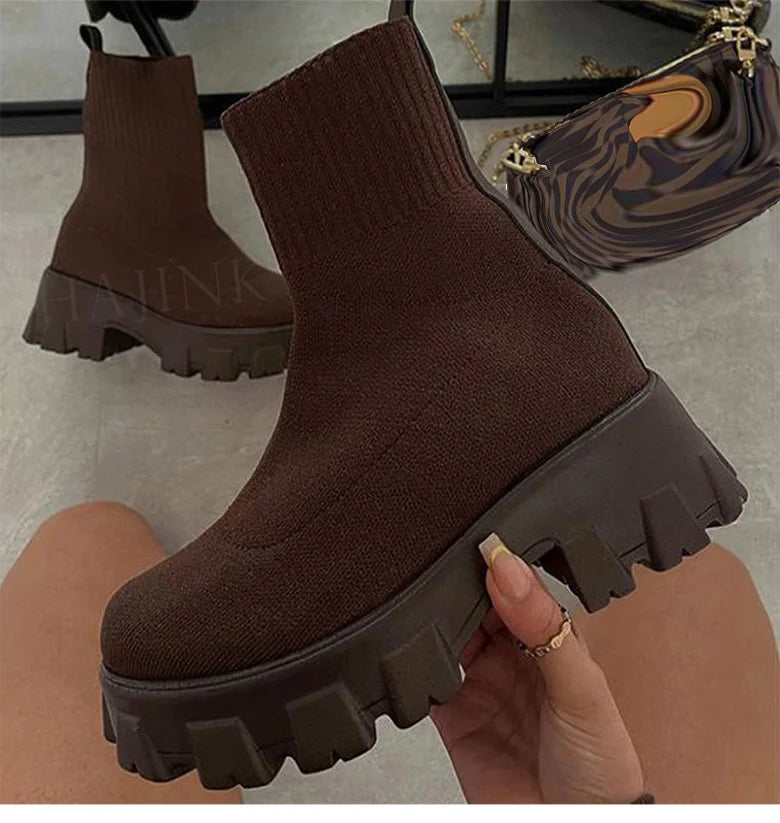 NEXT STREET Gravity Knit Platform Sneakers