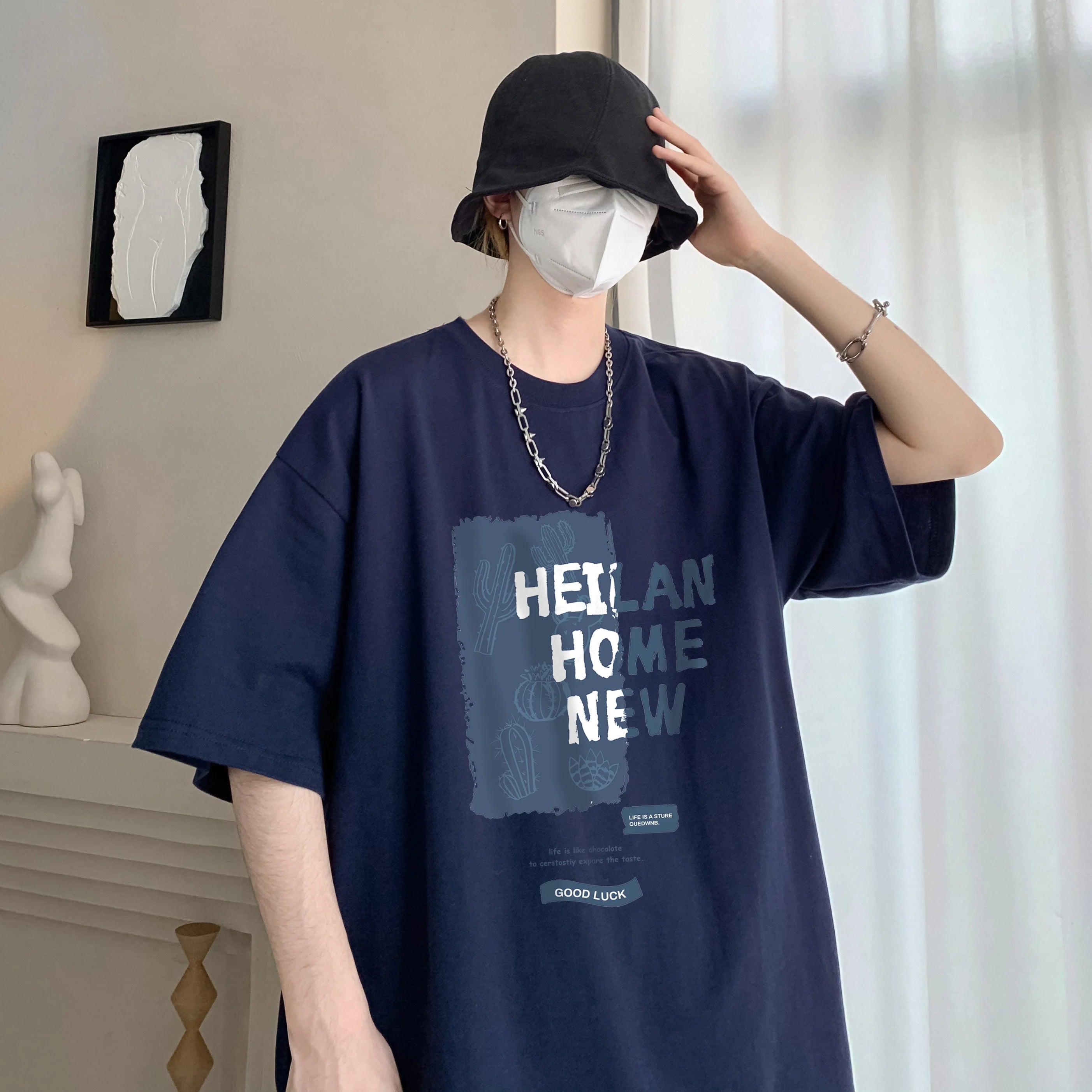 NEXT STREET Loose Tech-Print TEE