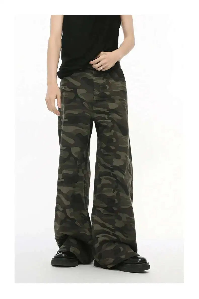 NEXT STREET Vintage Camo Wide-Leg Jeans