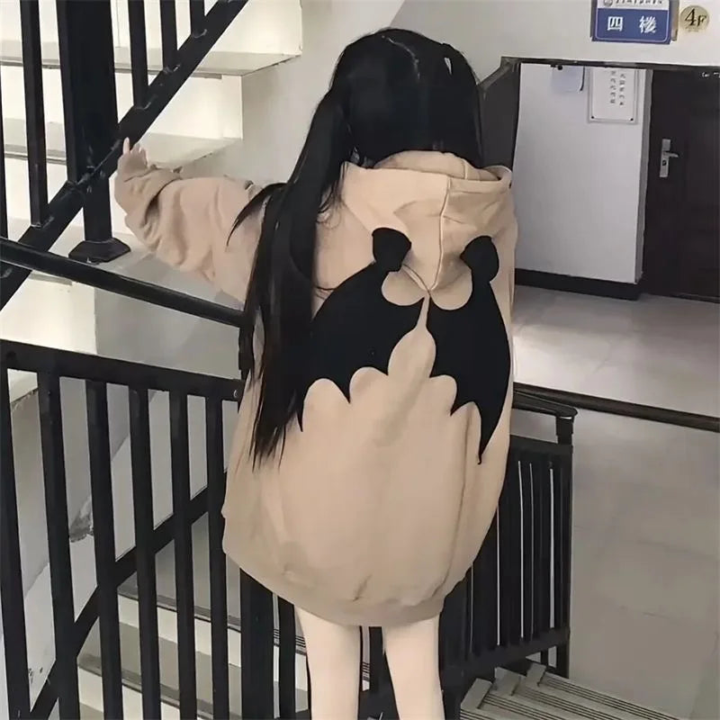 NEXT STREET Devil Split-Tone Hoodie