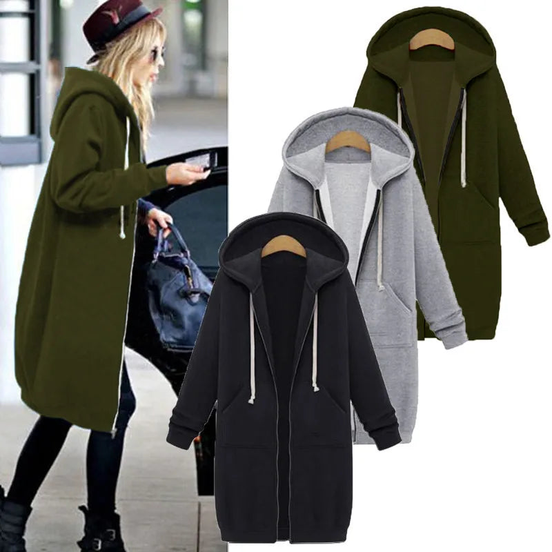 NEXT STREET Longline Hoodies Coat