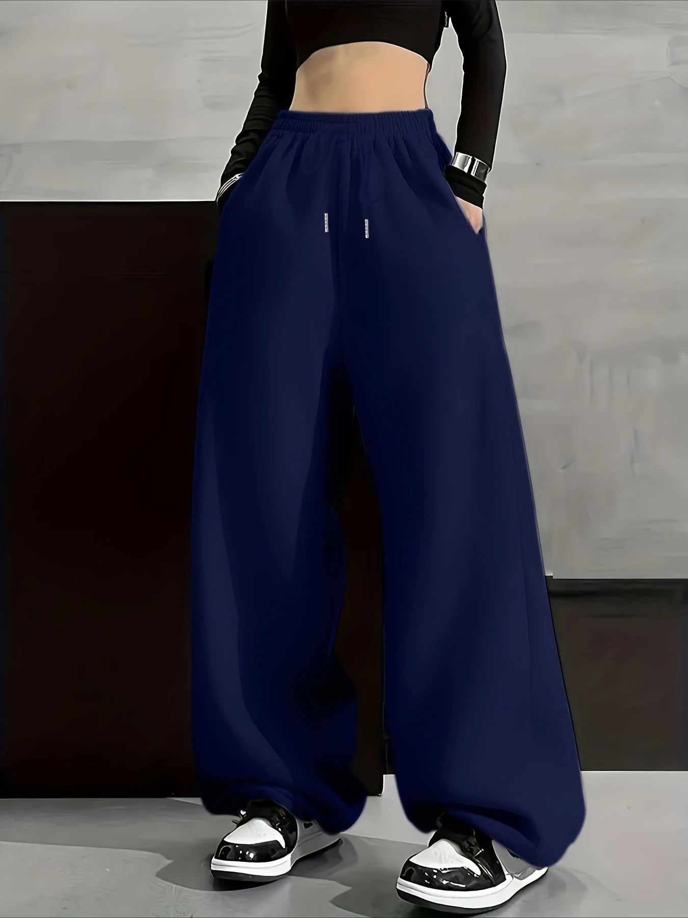 NEXT STREET Wide Leg Cotton Jogging Pant