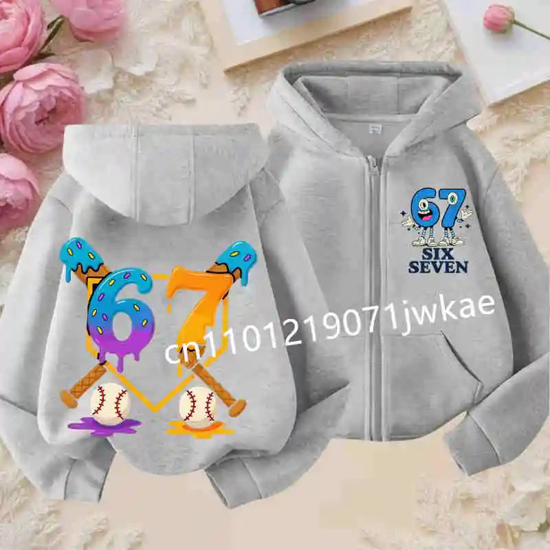 NEXT STREET Y2K Brain Rot Kids Hoodie