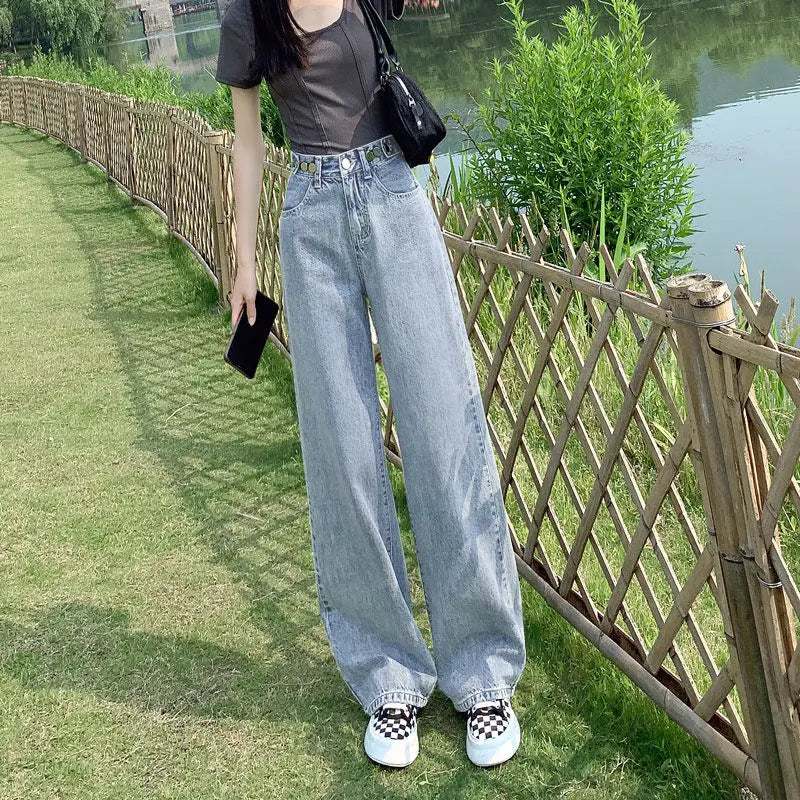 NEXT STREET Gridline High Waist Jeans