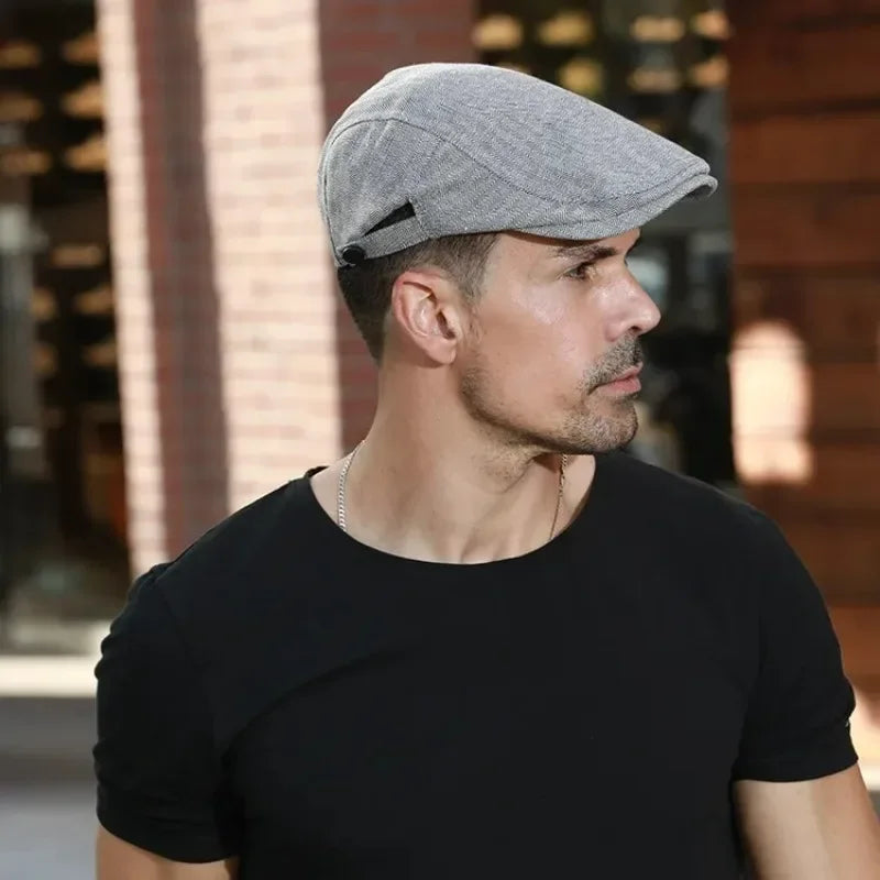 NEXT STREET Retro Mesh-Lined Beret Hat