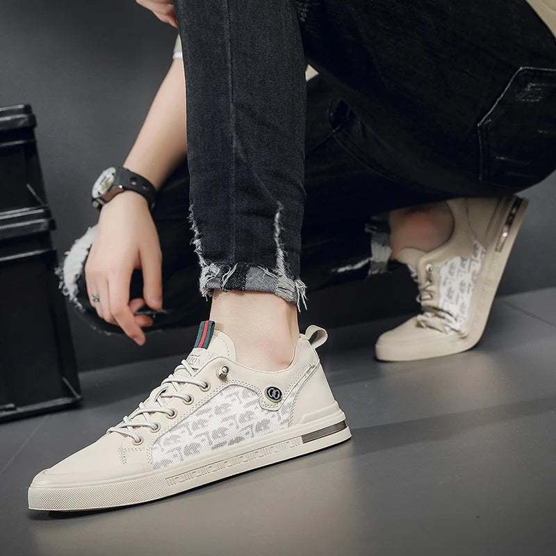 NEXT STREET White Flux Skate Sneakers