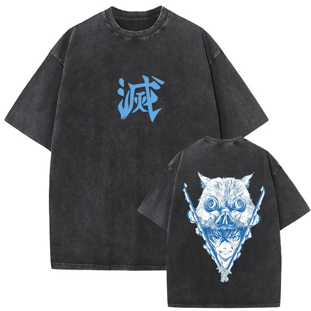 NEXT STREET Washed Demon Slayer TEE