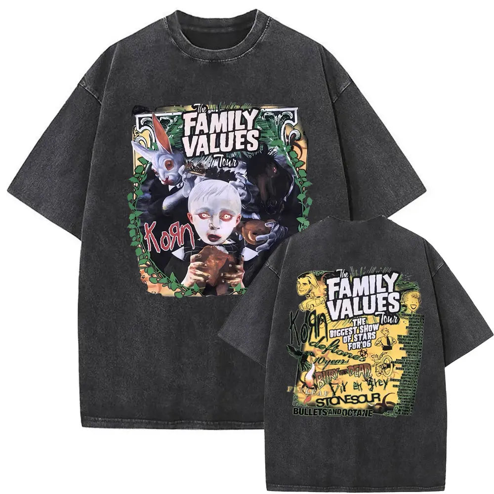 NEXT STREET Vintage Korn Graphic TEE