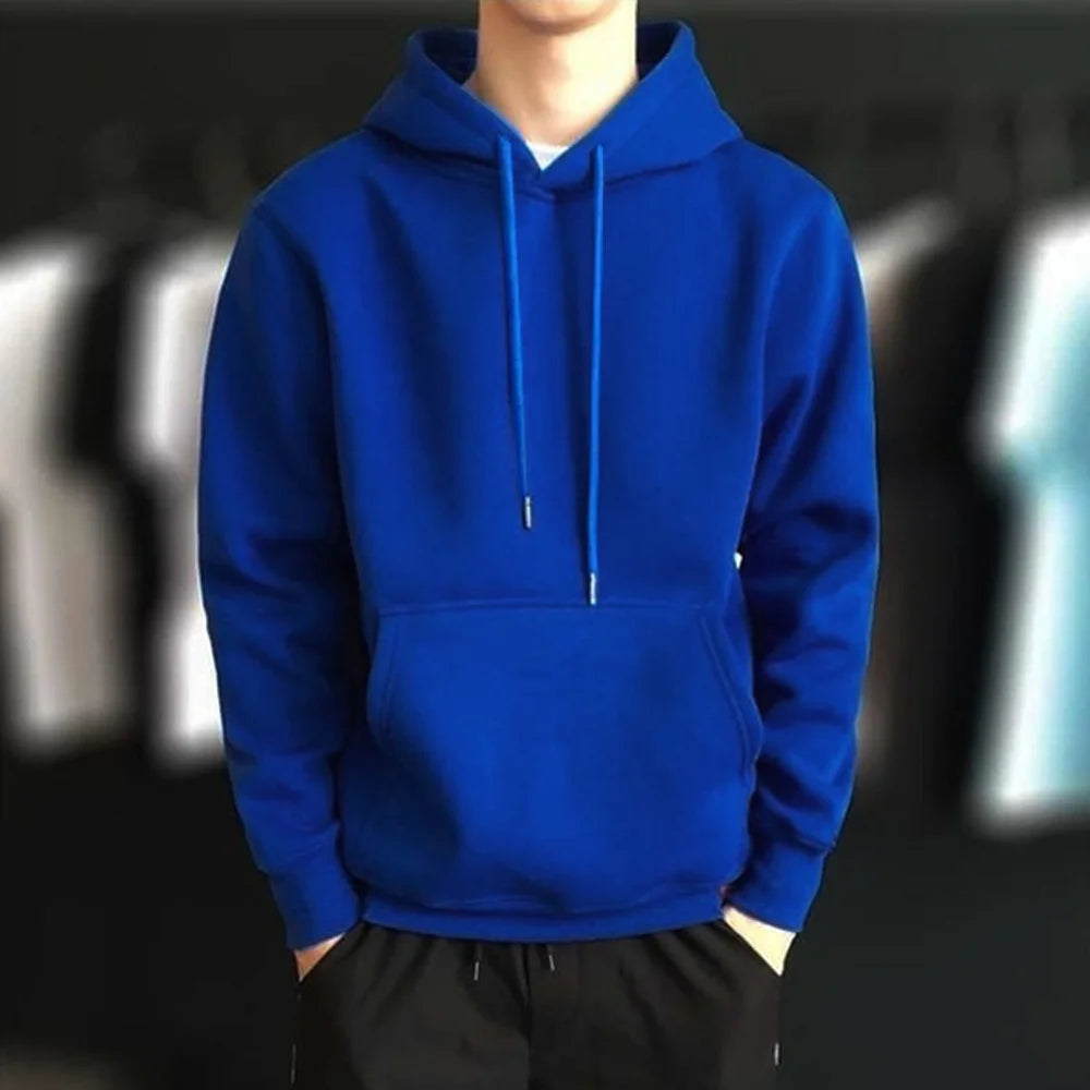 NEXT STREET Solid Fleece Hoodie