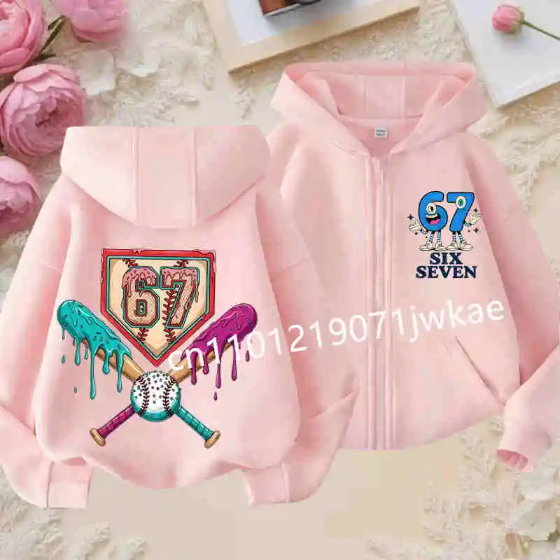 NEXT STREET Y2K Brain Rot Kids Hoodie