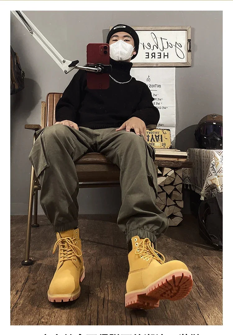NEXT STREET Handmade Leather Work Boots