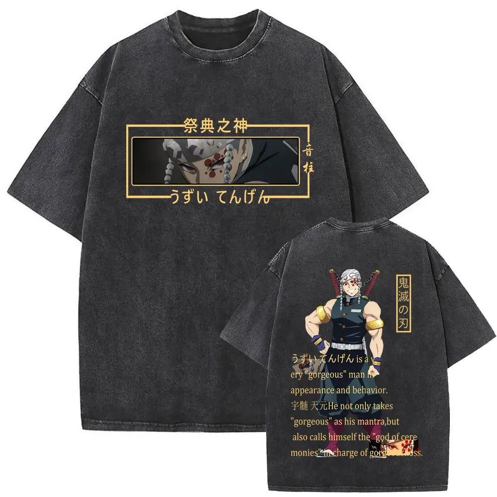 NEXT STREET Washed Demon Slayer TEE