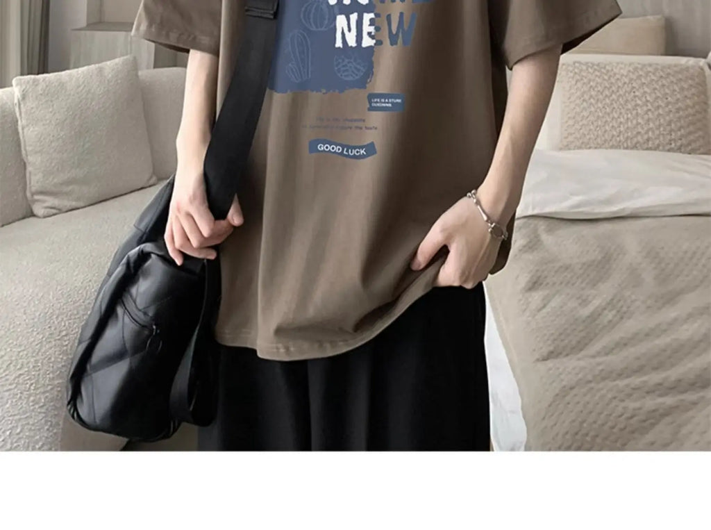 NEXT STREET Loose Tech-Print TEE