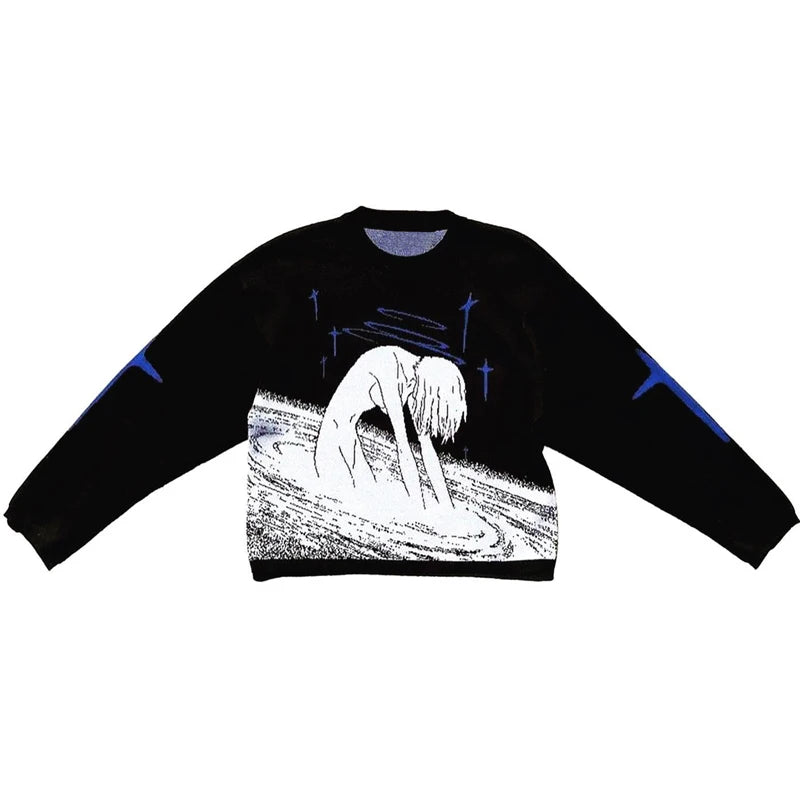 NEXT STREET Harajuku Knit Pullover Sweater