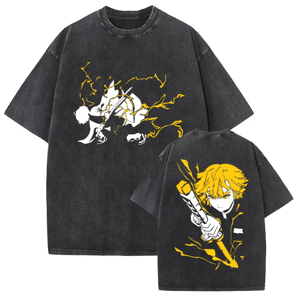 NEXT STREET Washed Demon Slayer TEE